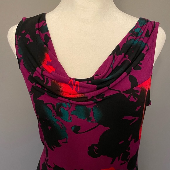 The LIMITED cowl neck floral sleeveless top - Size S - Picture 10 of 12